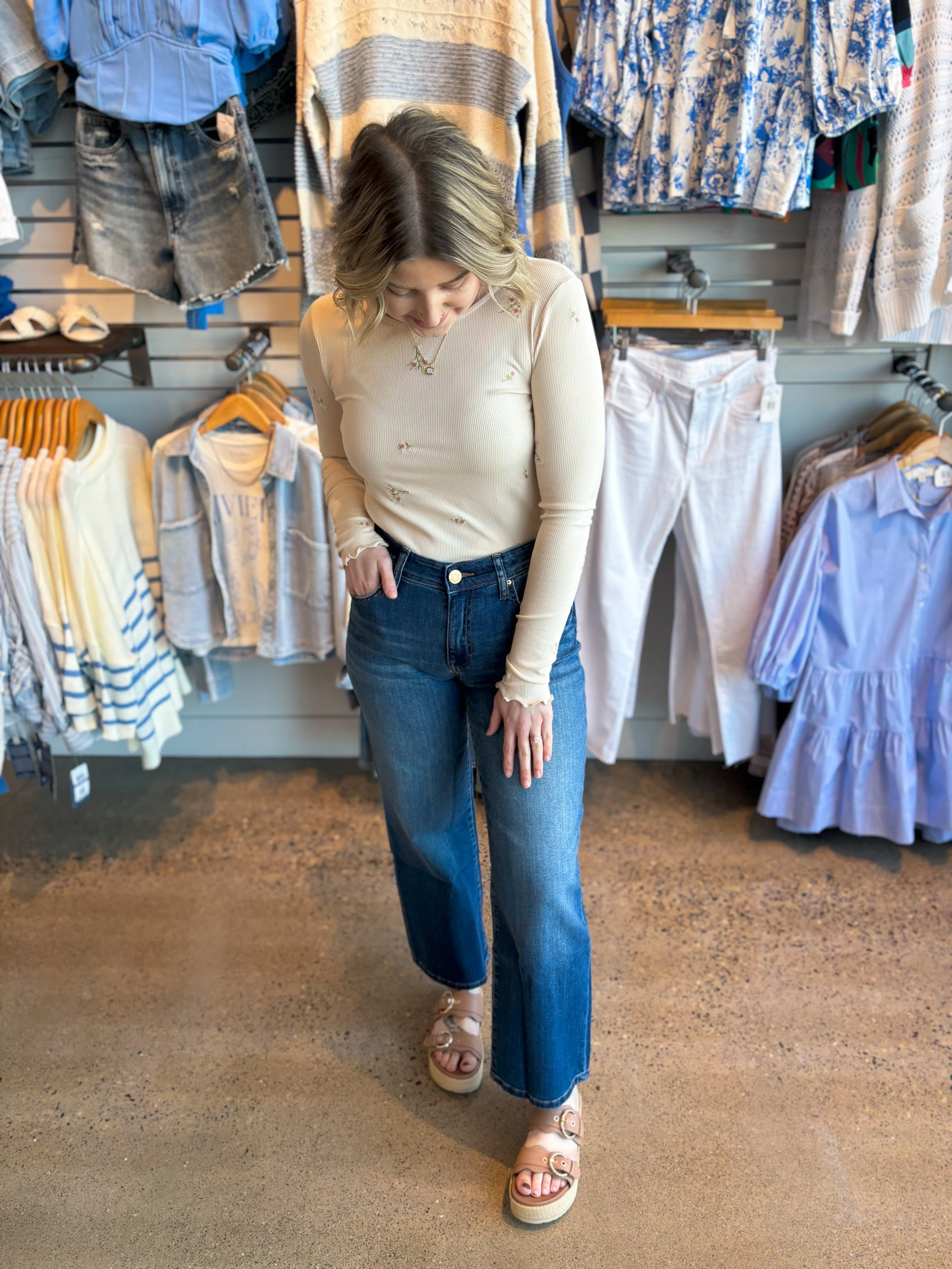 The Ally Floral Embroidered Top