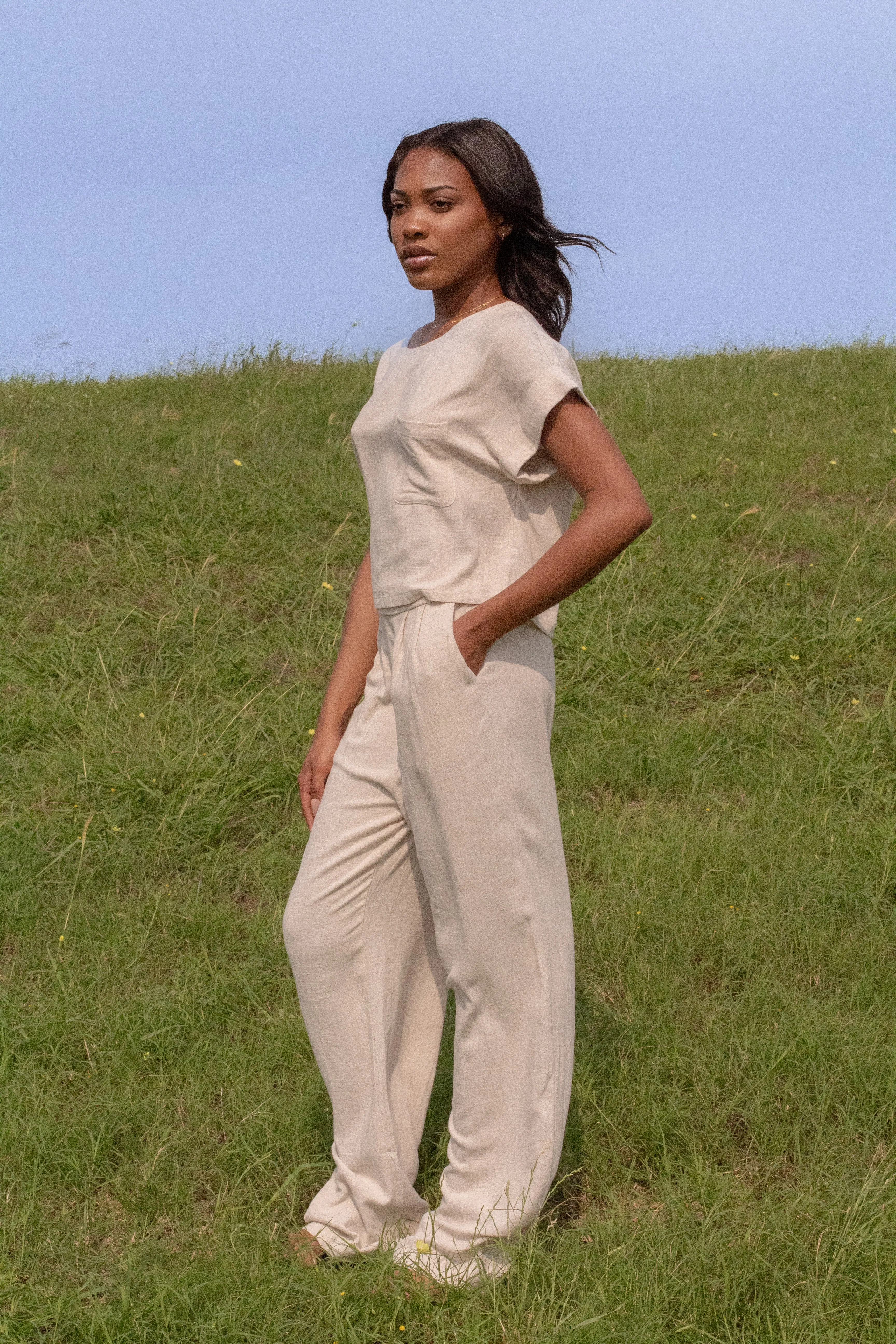 The Linen Pant (Oatmeal)