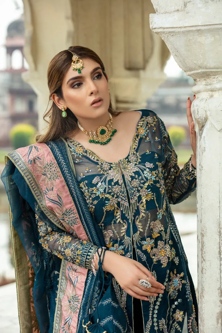 Traditional Sea Green Pakistani Salwar Kameez Dupatta Salwar Suit
