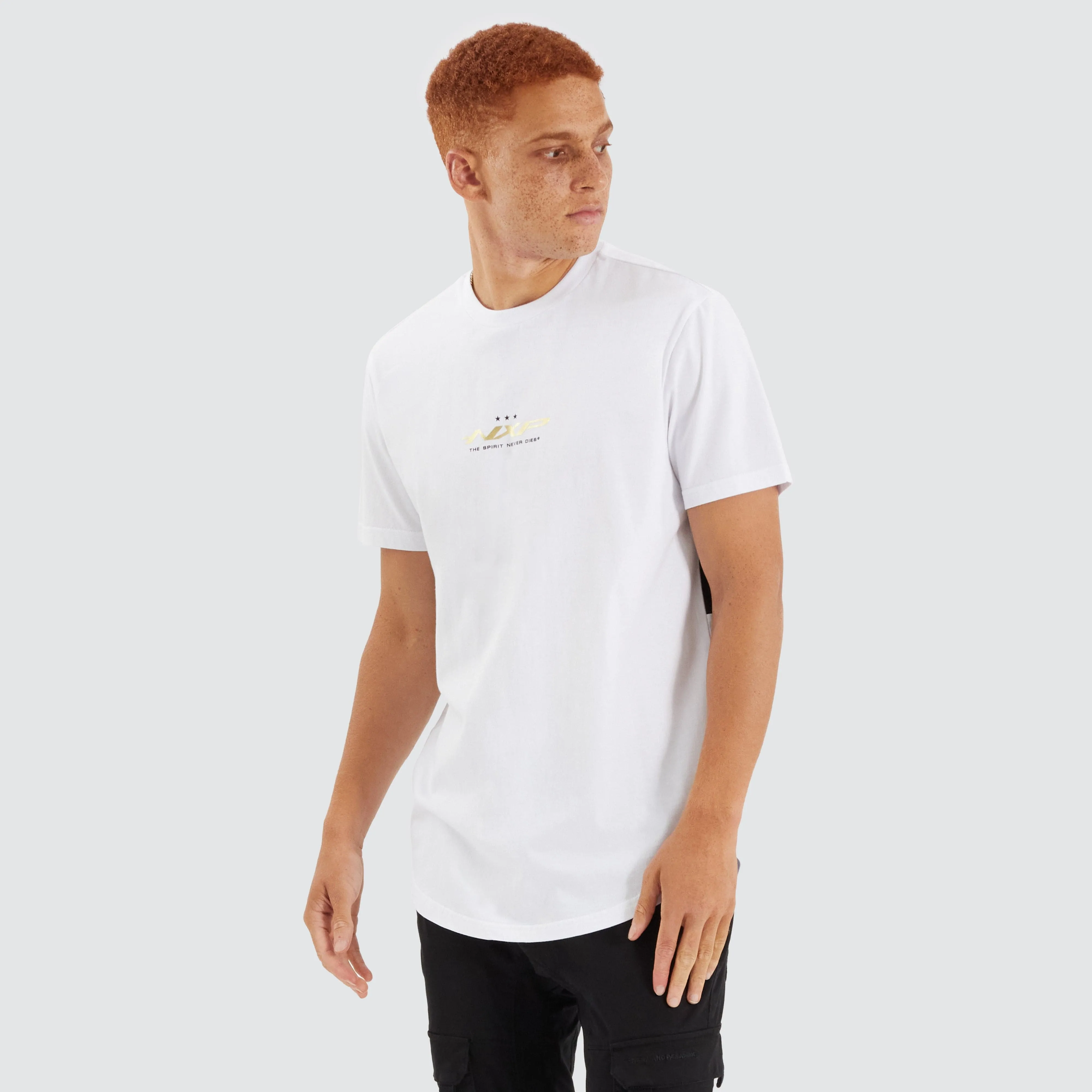 Tranquil Dual Curved Tee Optical White