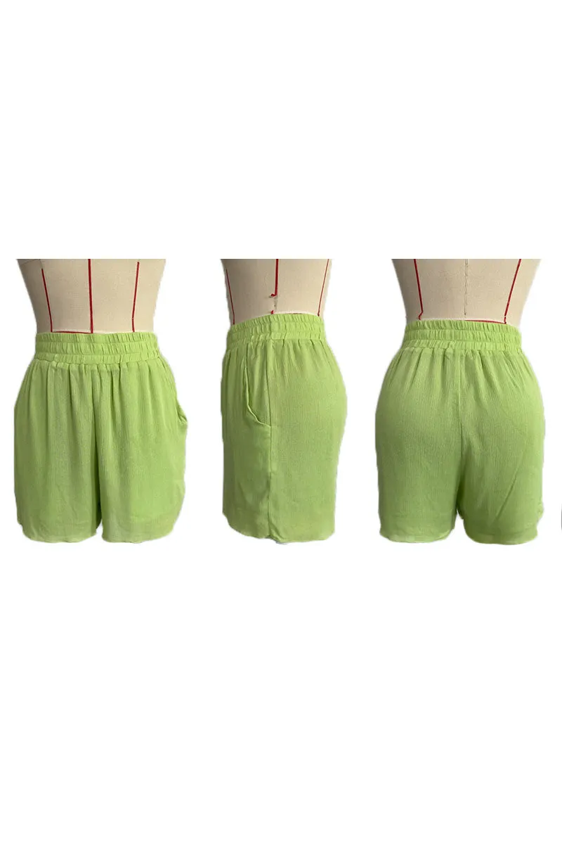 UF0452 Blouse Shirt and Shorts Set