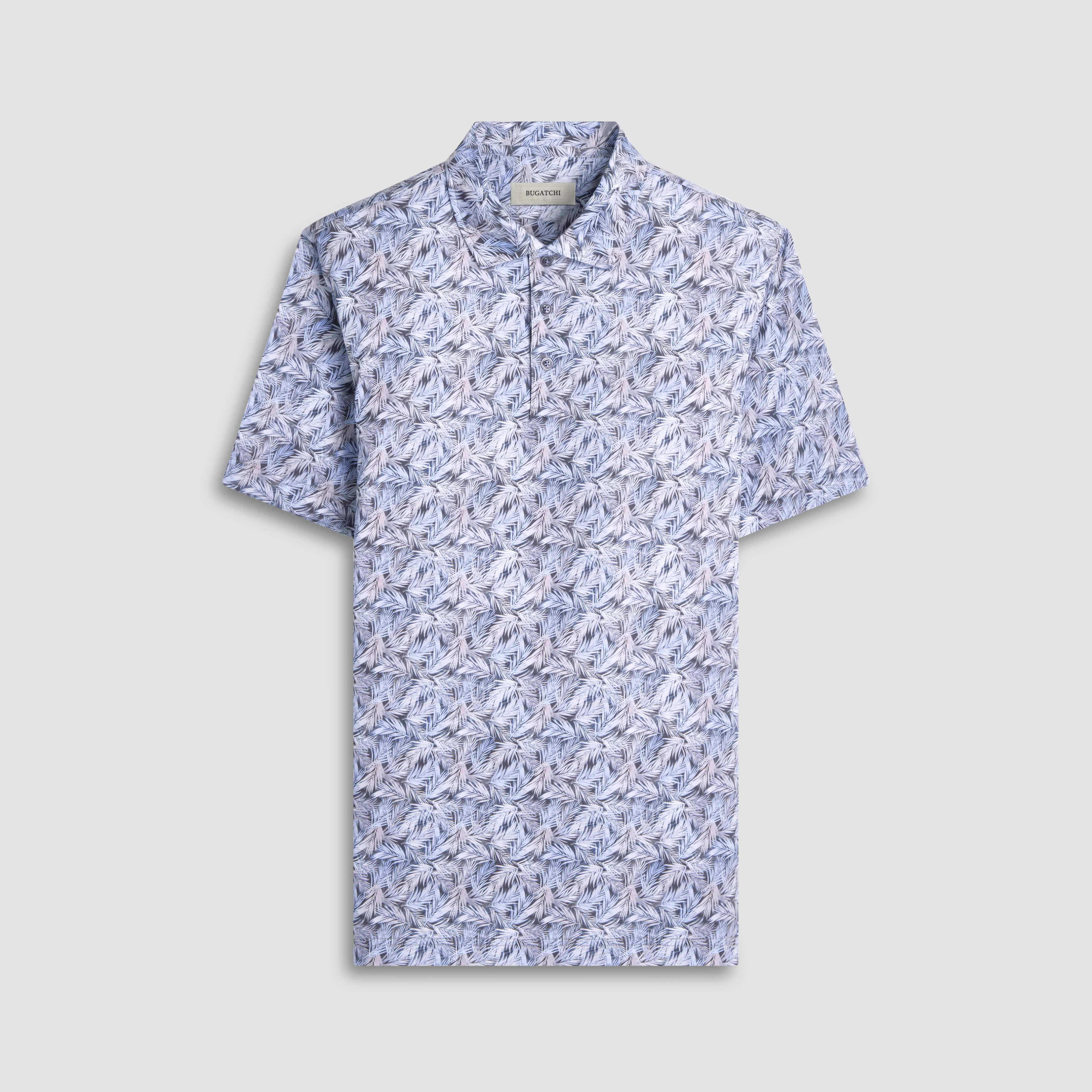 Victor Leaf Print OoohCotton Polo