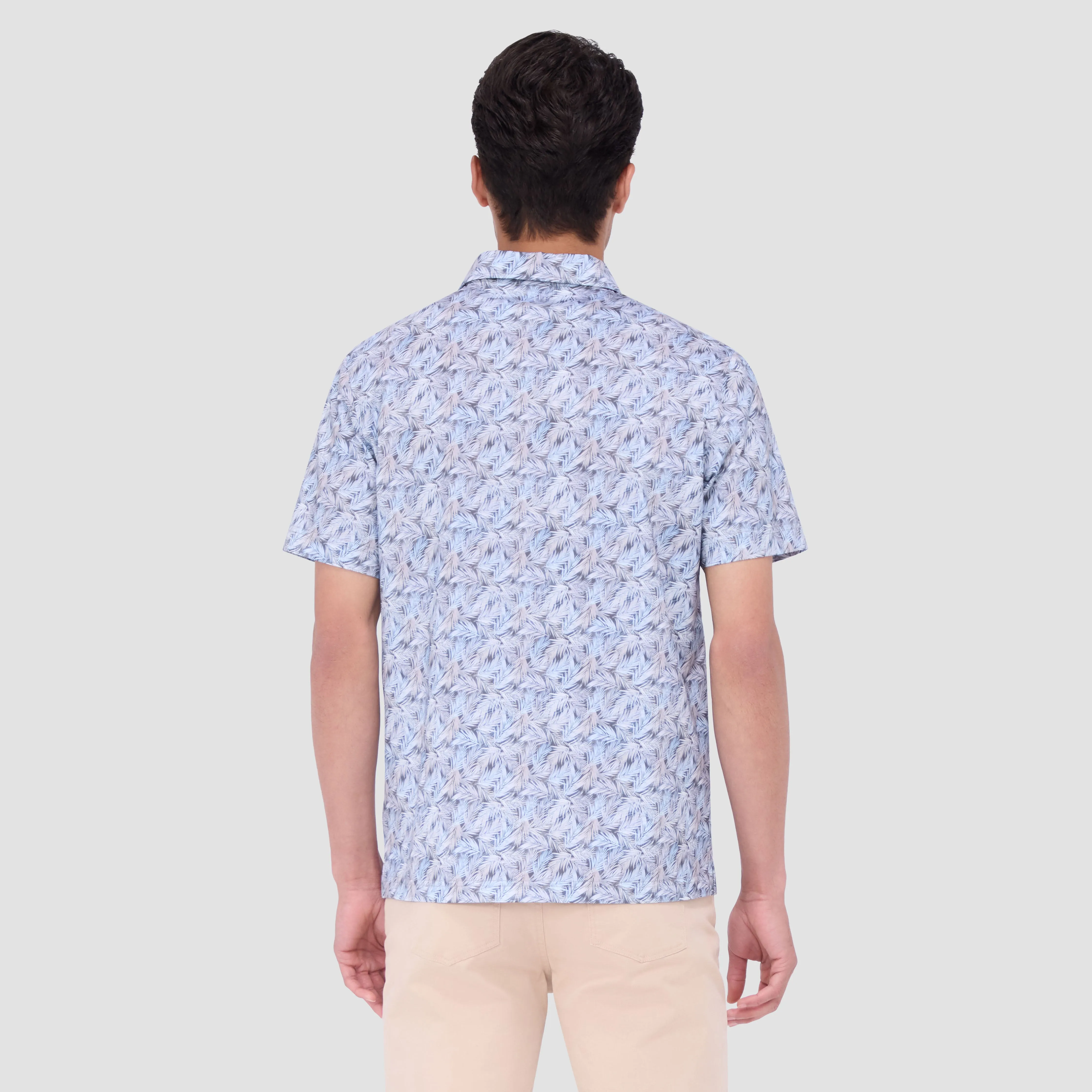 Victor Leaf Print OoohCotton Polo