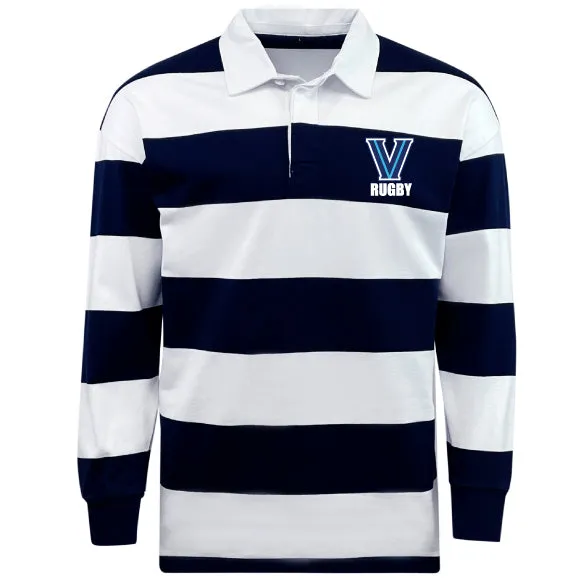 Villanova Rugby Classic Long Sleeve Hooped Rugby Jersey