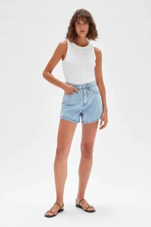 Vintage Denim Short - Light Stone