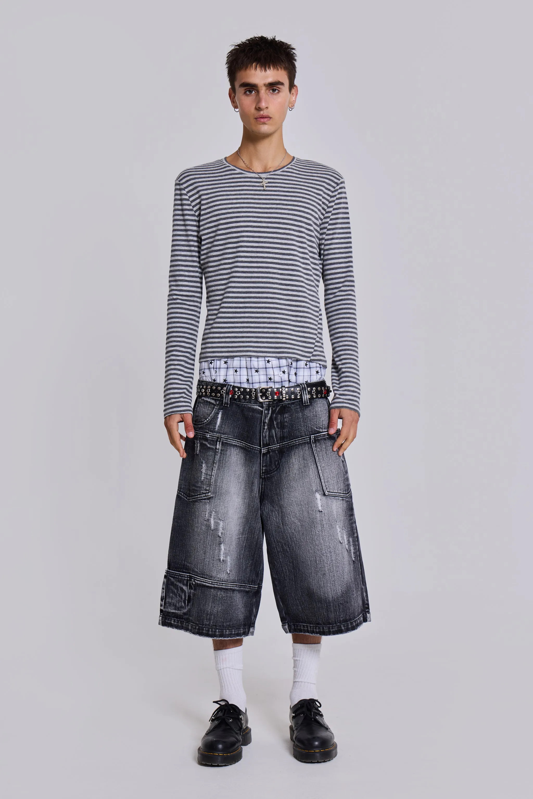Washed Black Mason Jorts