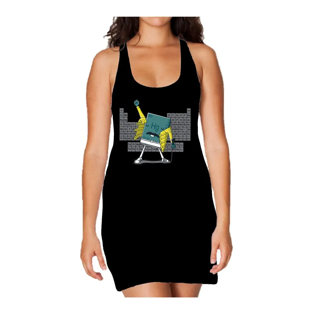 Weird Science Freddie Mercury Official Women's Long Tank Dress (Black)