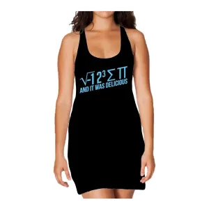 Weird Science I 8 Sum Pi Official Women's Long Tank Dress (Black)