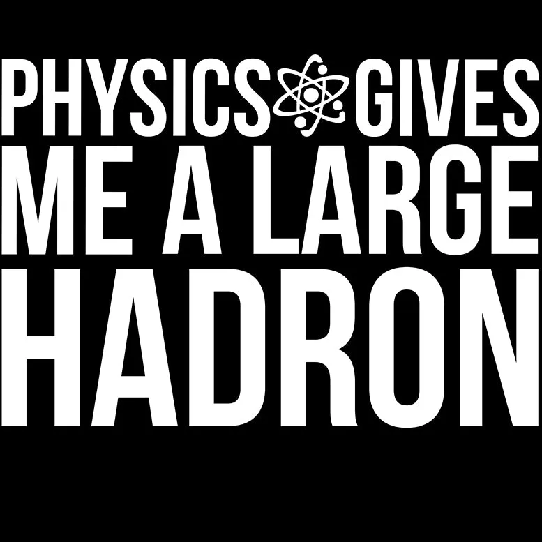 Weird Science Physics Gives Me A Large Hadron Official Women's Long Tank Dress (Black)