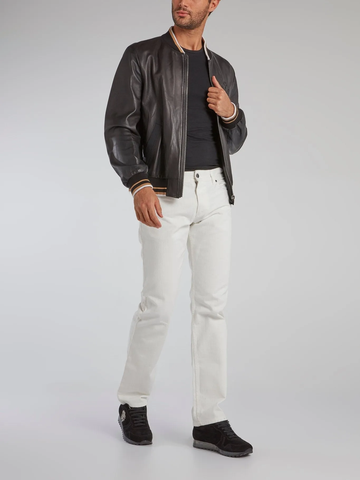 White Denim Tunnel Trousers
