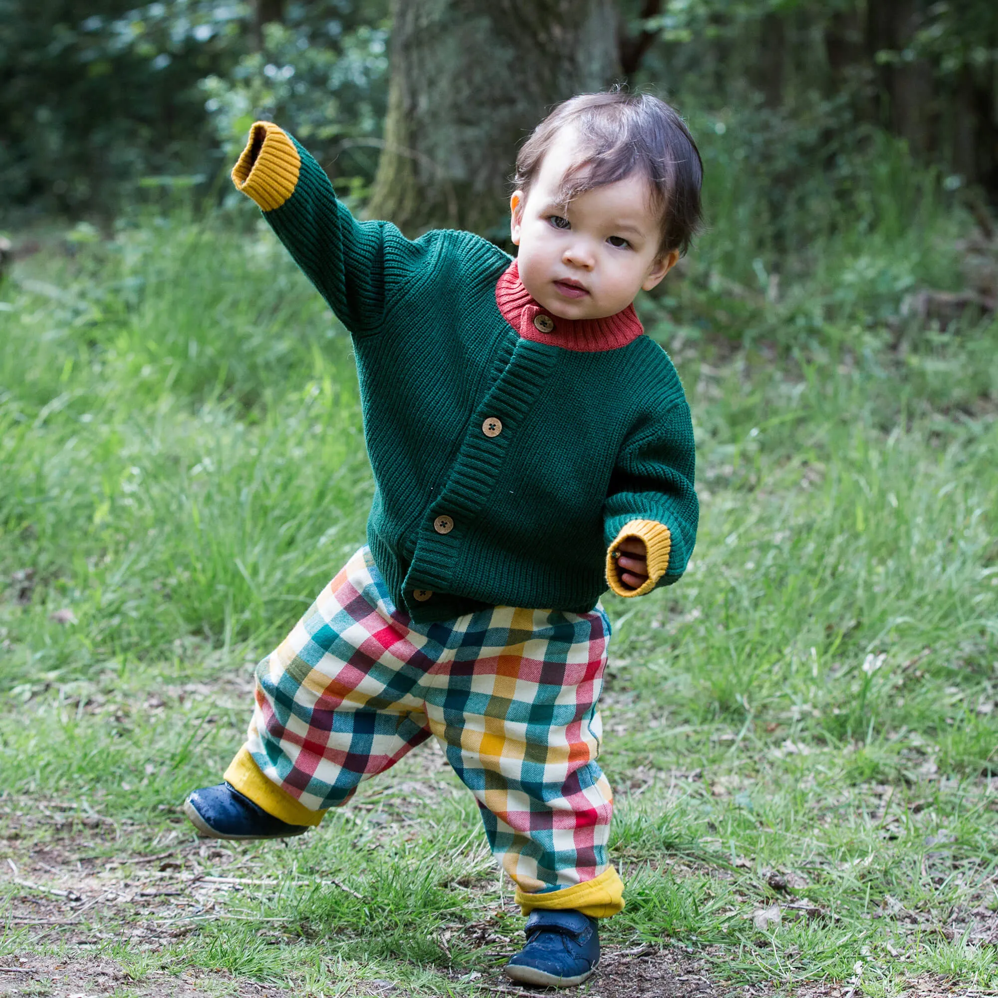 Winter Check After Day Reversible Trousers