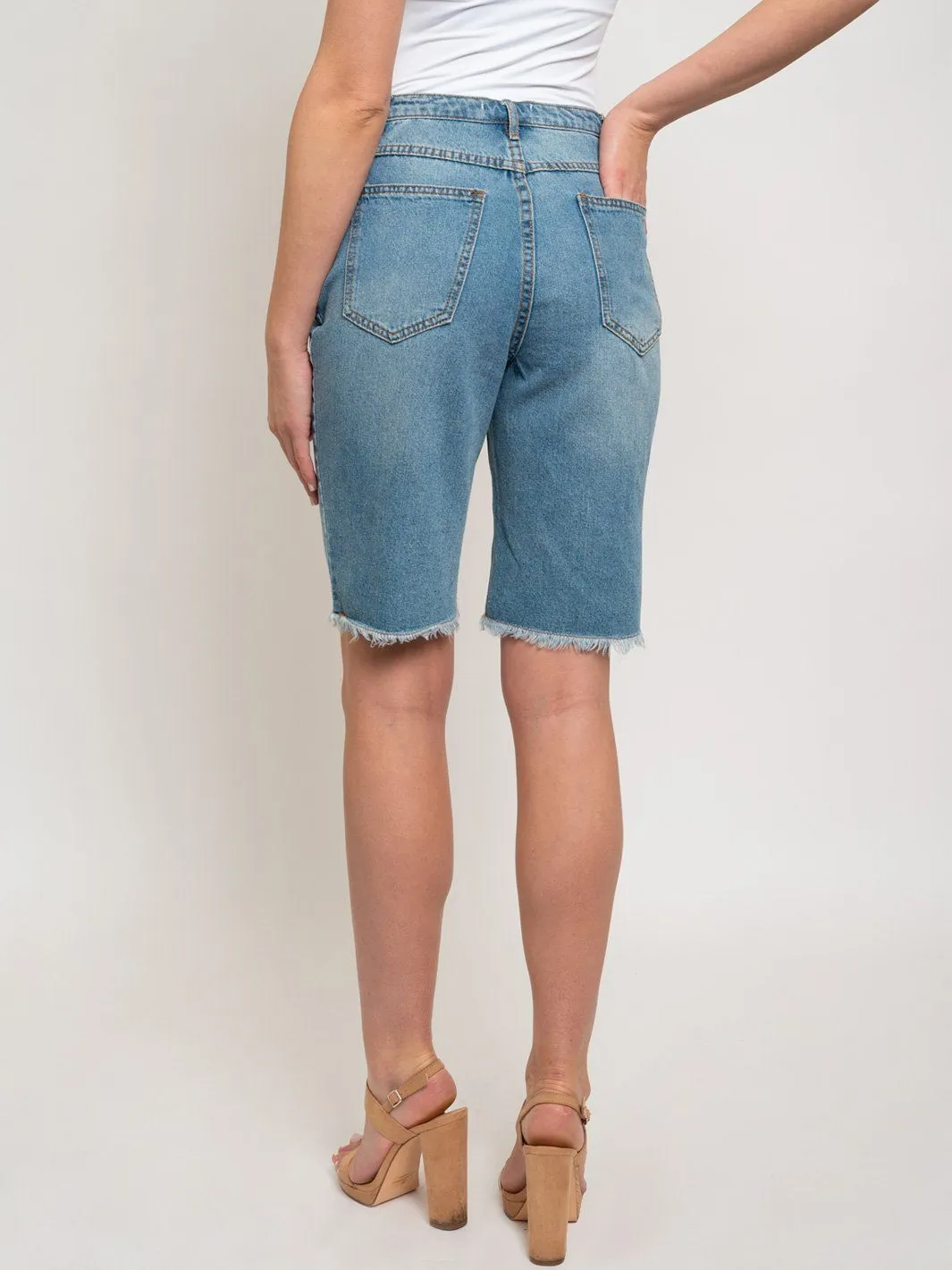 WOMEN'S DENIM BOYFRIEND SHORTS