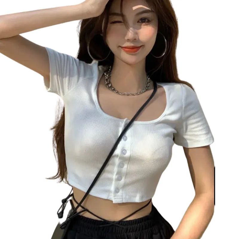 Women's Hottie Slim Fit Crop Cropped Tee