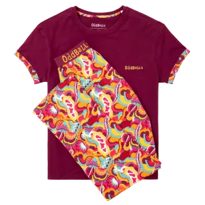 Womens Long Pyjamas - Festival - Trousers & T-Shirt