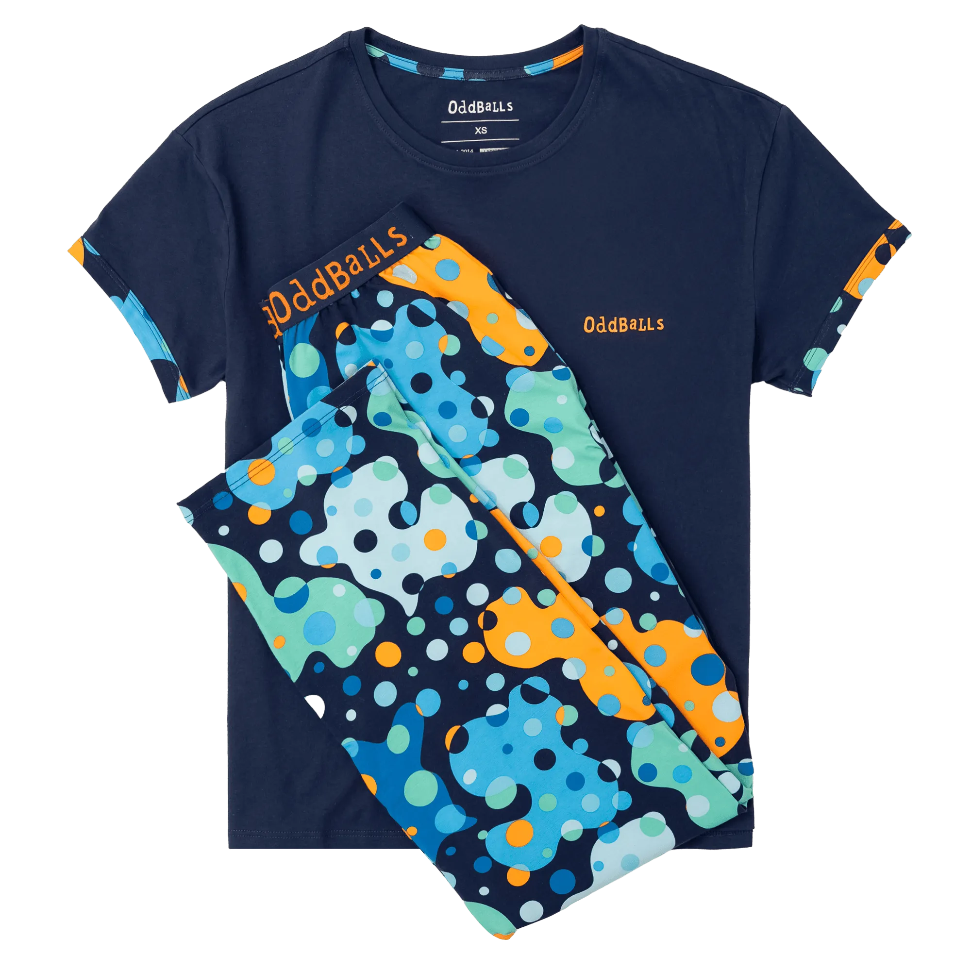 Womens Long Pyjamas - Space Balls - Trousers & T-Shirt