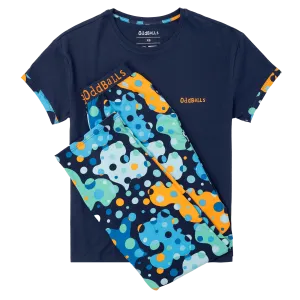 Womens Long Pyjamas - Space Balls - Trousers & T-Shirt