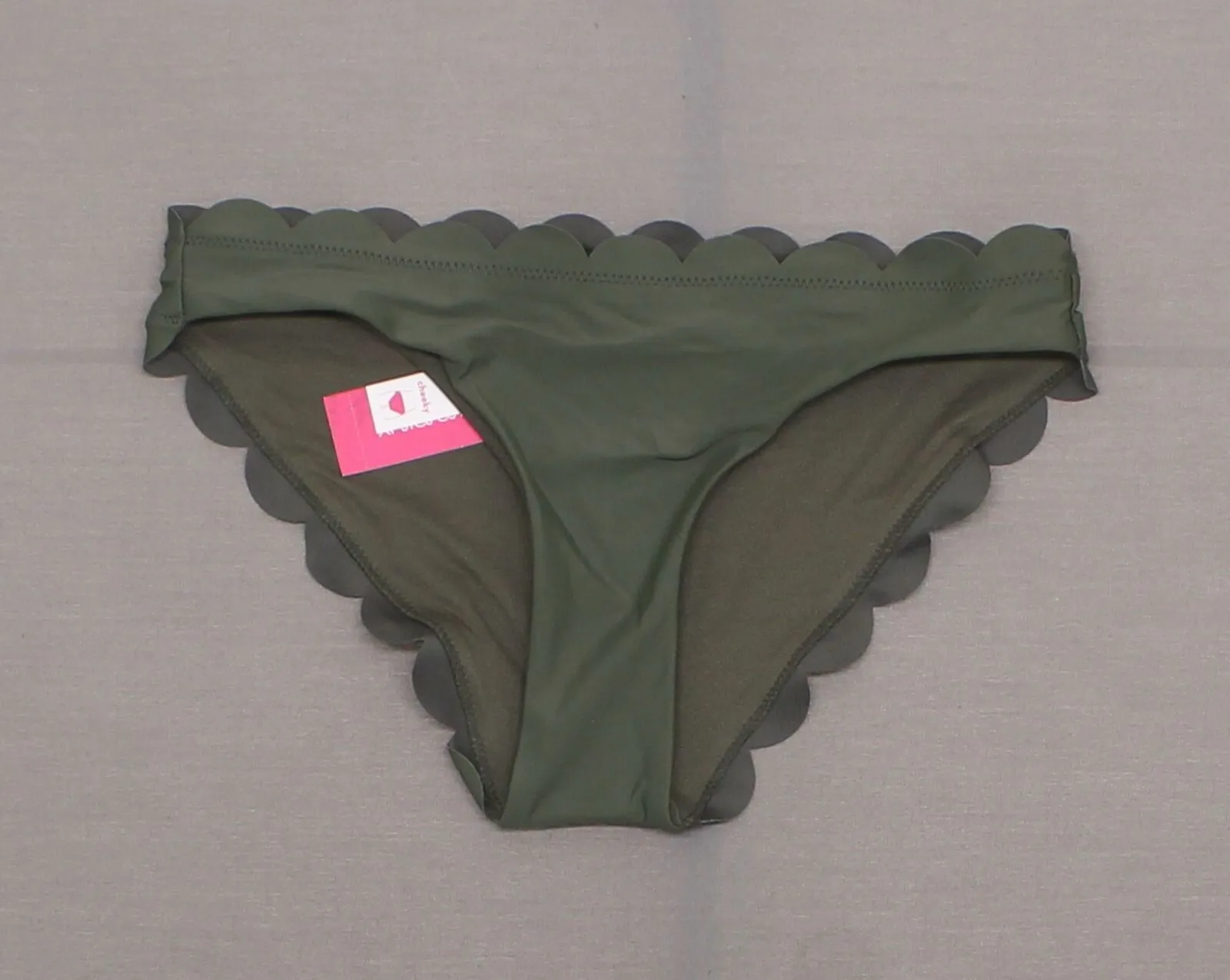 Xhilaration Women's Scallop Cheeky Bikini Bottom