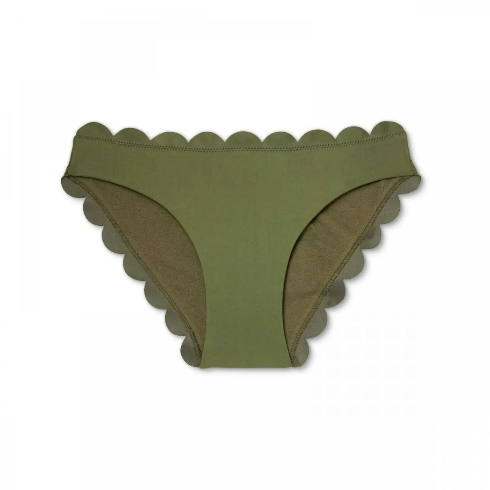 Xhilaration Women's Scallop Cheeky Bikini Bottom