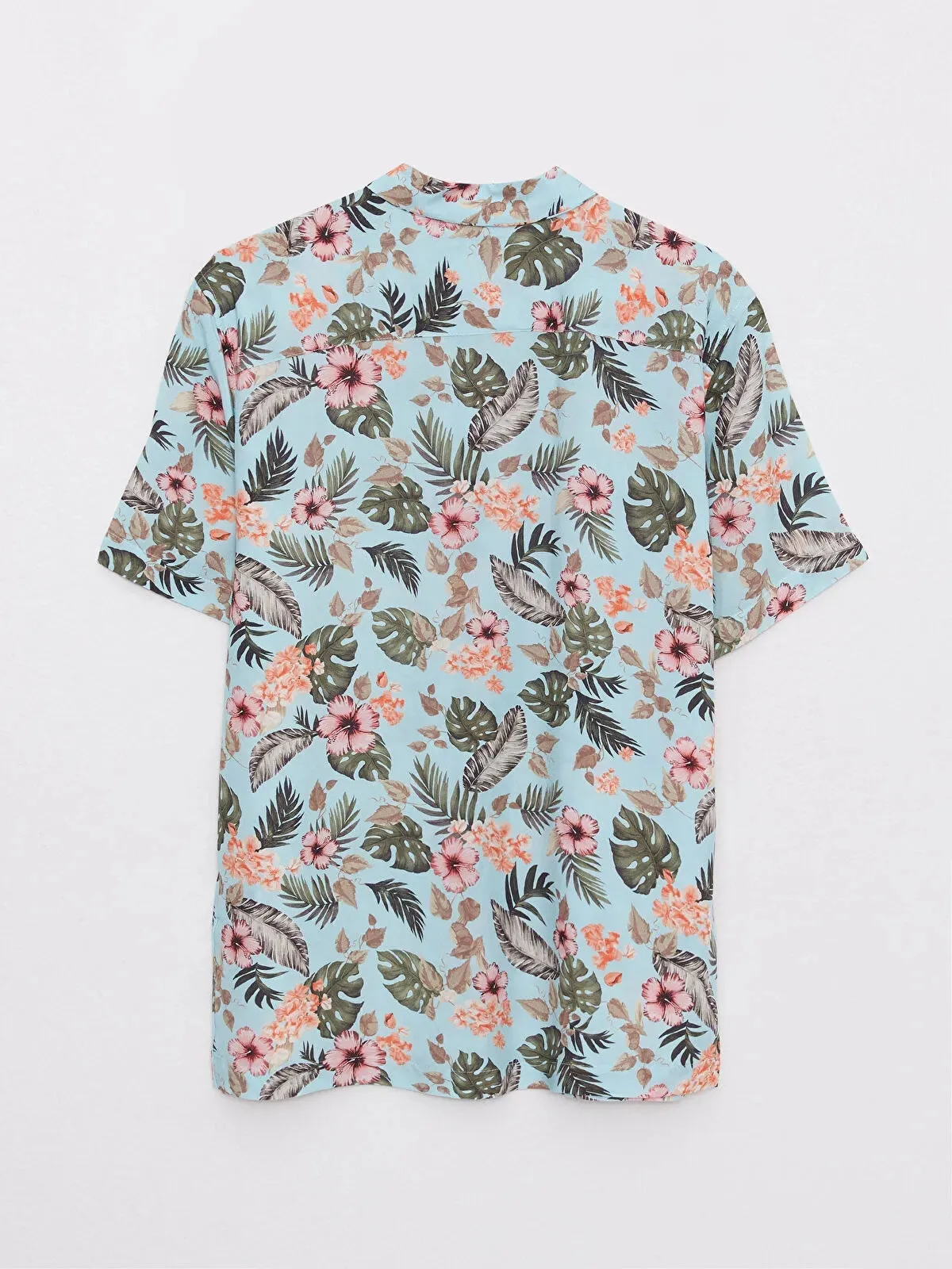 Xside Regular Fit Short Sleeve Patterned Viscose Men Shirt