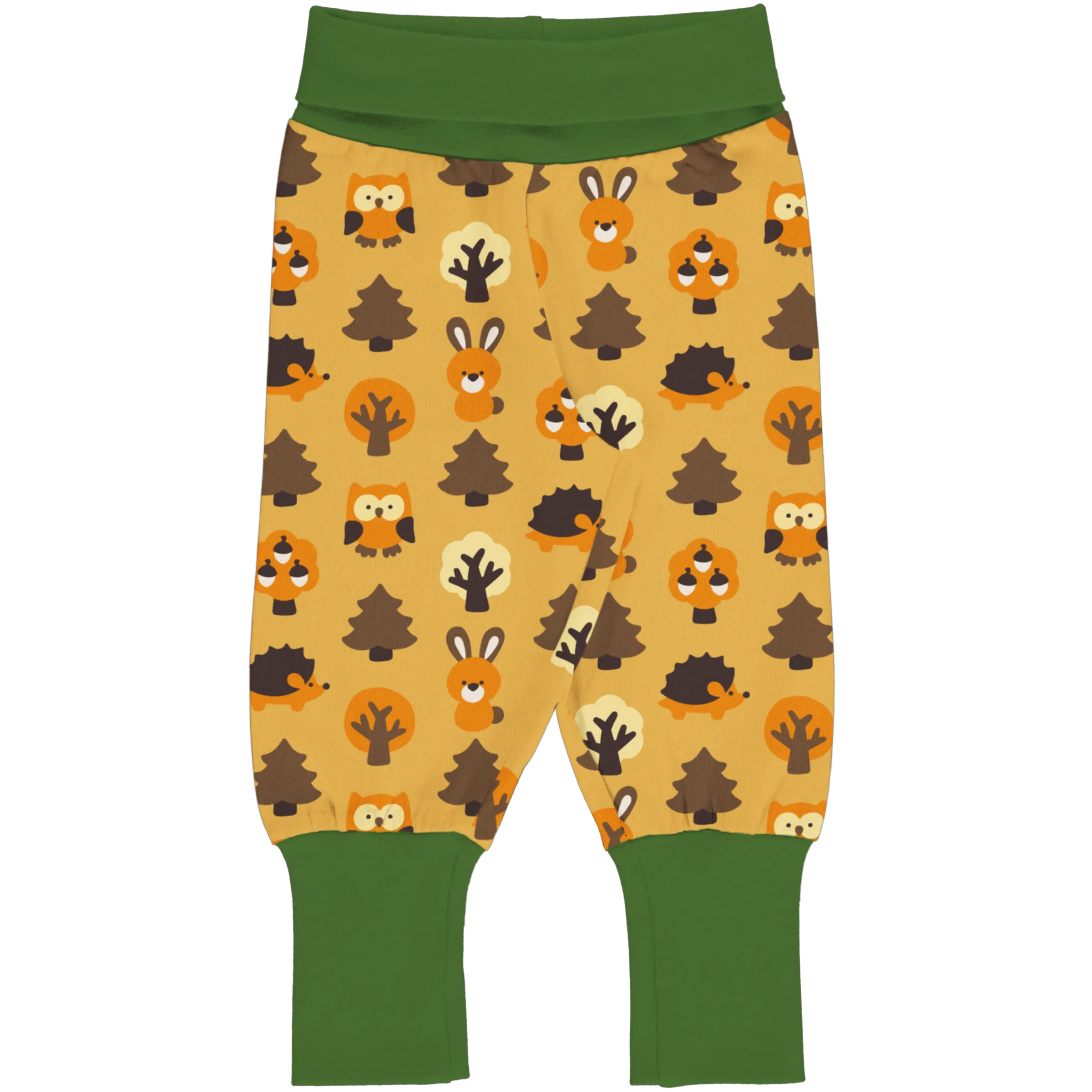 Yellow Forest Rib Pants
