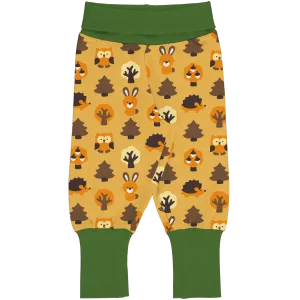 Yellow Forest Rib Pants