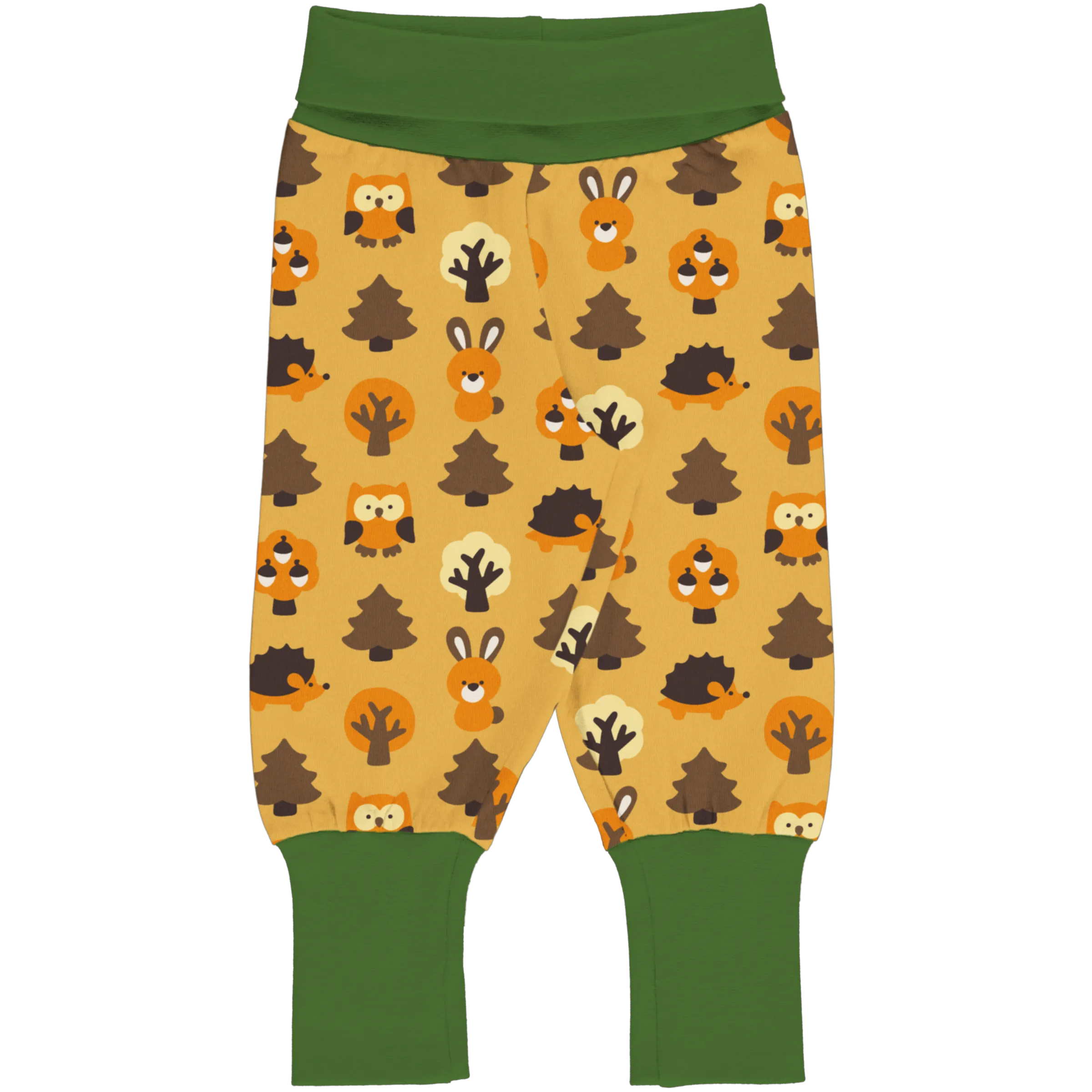 Yellow Forest Rib Pants