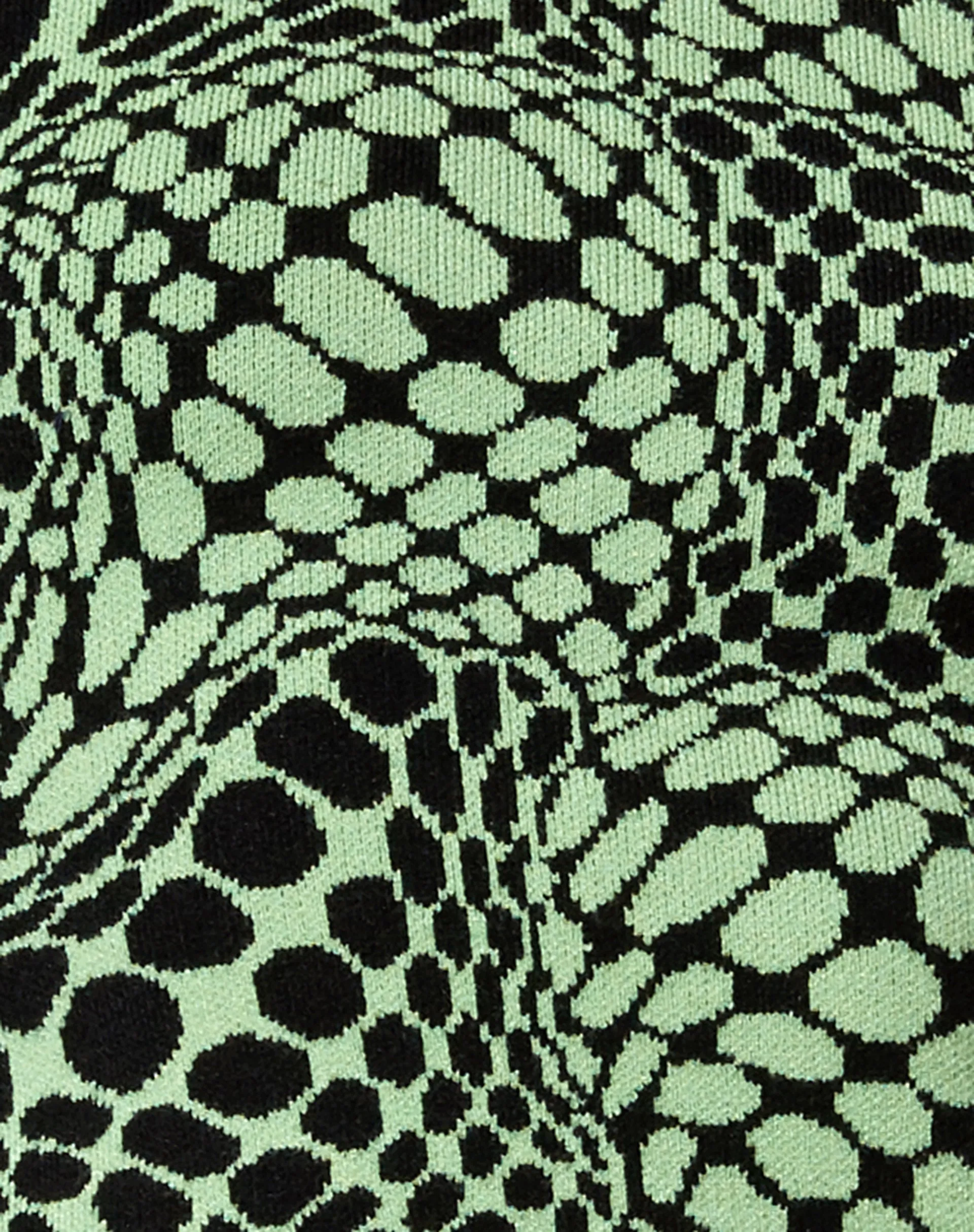 Youta Crop Top in Geo Polka Arcadian Green