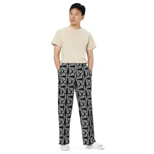 Zebra Love™ All-over print unisex wide-leg pants