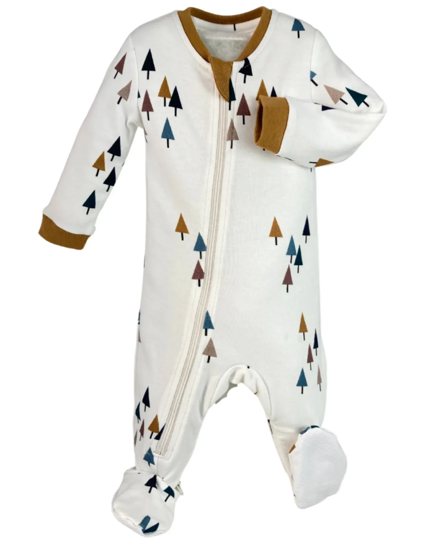ZippyJamz Bamboo Footed Sleeper - All Spruced Up