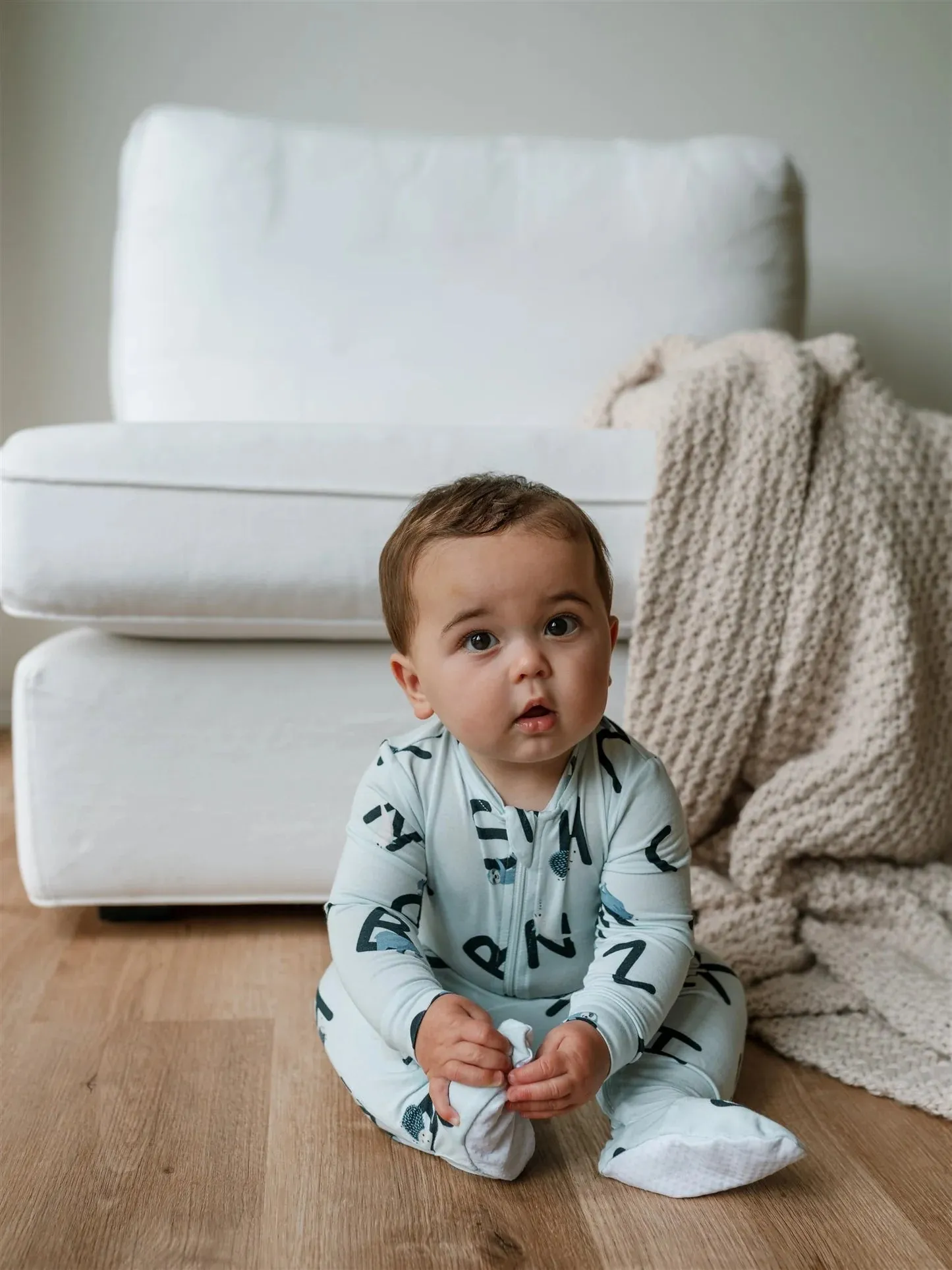 ZippyJamz Bamboo Footed Sleeper - AlphaJamz